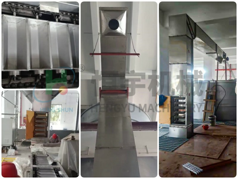 z型提升機(jī)的特點(diǎn)主要集中在，提升物料破碎率低，機(jī)身封閉環(huán)保，產(chǎn)量大，組合形式靈活，一排多點(diǎn)卸料等。該設(shè)備目前已在各行業(yè)得到應(yīng)用，耐火材料、醫(yī)藥化工、環(huán)保市政工程、食品五金等。~1